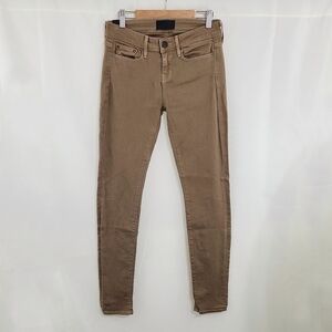 Vince stretch skinny jeans dark khaki size 26